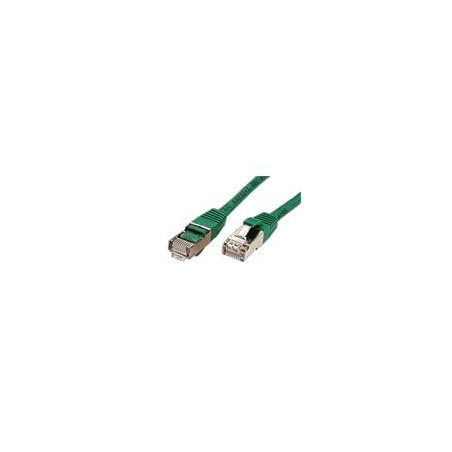 S/FTP patchkabel kat. 6, LSOH, 0,5m, zelený