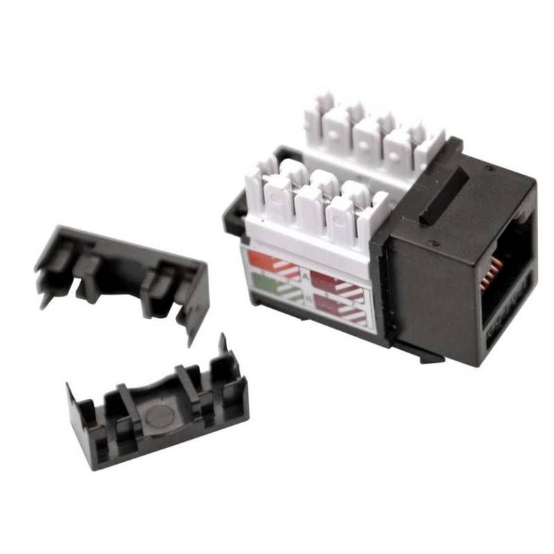 Keystone LEXI net Cat 5e UTP DUAL + oko černý