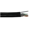 UTP kabel PlanetElite s nosným lankem, Cat5E, drát, venkovní PE, černý, 305m