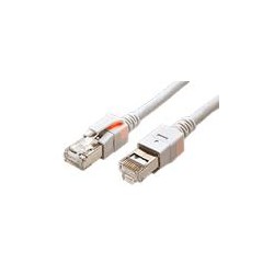 S/FTP patchkabel kat.6, 25m, se světelnou identifikací, šedý