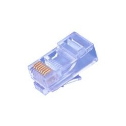 Konektor UTP RJ45 (8p8c), Cat5E, 50µm, licna(lanko) - 100 ks