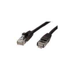 UTP patchkabel kat. 6, LSOH, černý, 0,5m