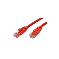 UTP patchkabel kat. 6, LSOH, červený, 1m