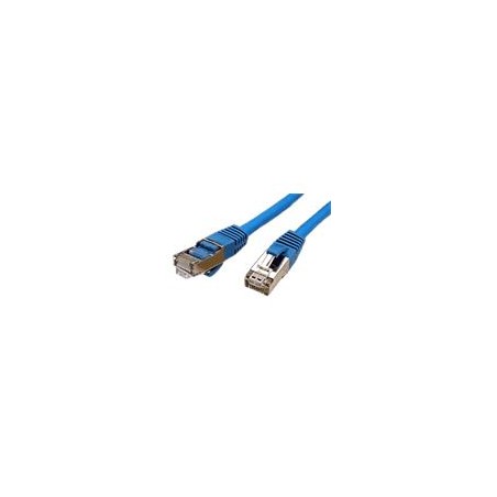 S/FTP patchkabel kat. 6, LSOH, 0,5m, modrý
