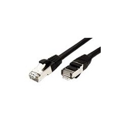 S/FTP patchkabel kat. 6, LSOH, 0,5m, černý