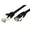 S/FTP patchkabel kat. 6, LSOH, 0,5m, černý