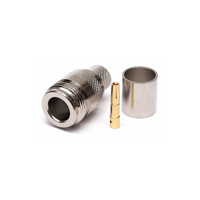 Konektor N female na RG155, RF240 (6 mm)
