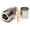 Konektor N female na RG155, RF240 (6 mm)