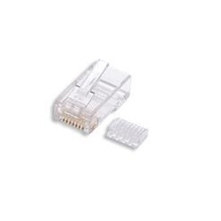 Konektor UTP RJ45 (8p8c), Cat6, 50µm, skládaný, licna(lanko) - 100 ks