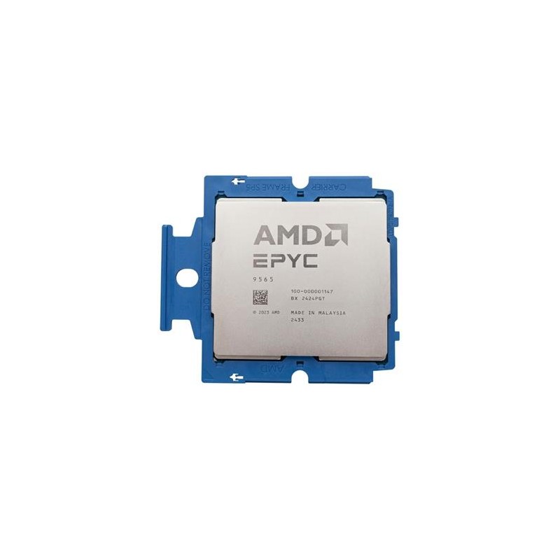 AMD CPU EPYC 9005 Series 72/144T Model 9565/Turin (3.15/4.3GHz Max Boost, 384MB, 400W, SP5) Tray