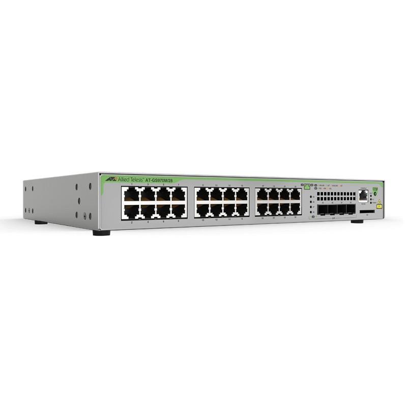 Allied Telesis CentreCOM AT-GS970M/28PS - Přepínač - L3 - řízený - 24 x 10/100/1000 (PoE+) + 4 x SFP (mini-GBIC) (uplink)