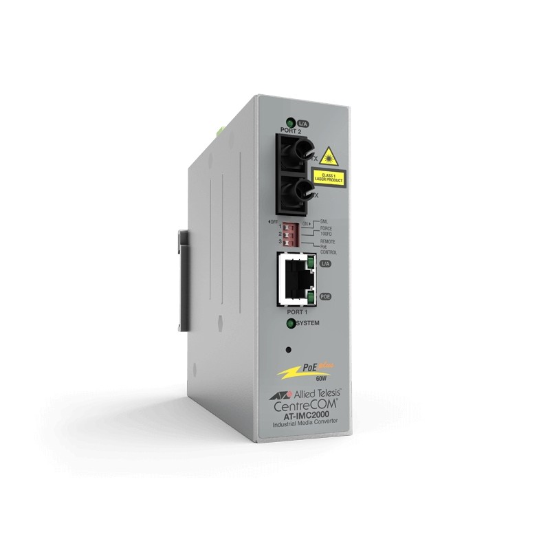 Allied Telesis Industrial Ethernet Media Converter AT-IMC2000TP/SC - Konvertor médií s optickými vlákny - 1GbE - 10Base-T