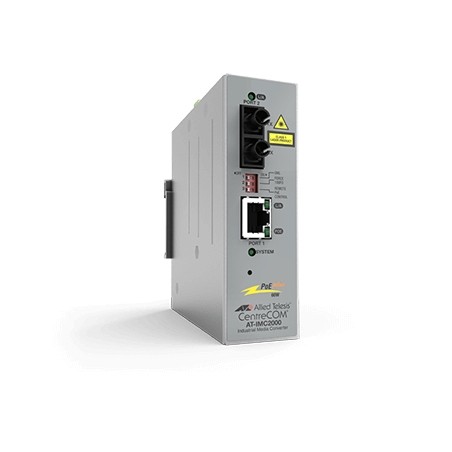 Allied Telesis Industrial Ethernet Media Converter AT-IMC200TP/SC - Konvertor médií s optickými vlákny - 100Mb LAN - 10Base-T
