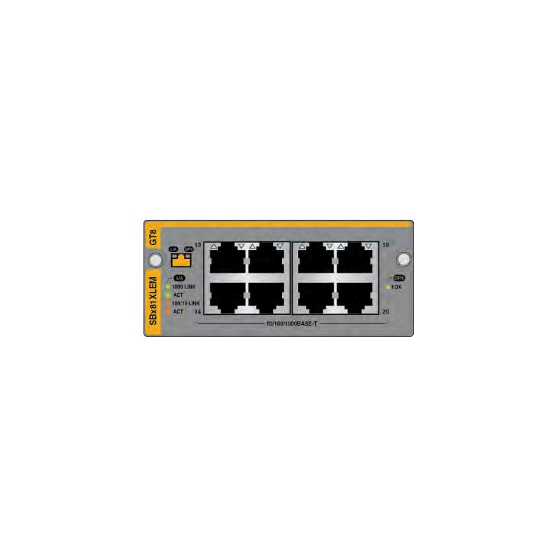 Allied Telesis SwitchBlade AT SBX81XLEM/GT8 - Expanzní modul - 1000Base-T x 8