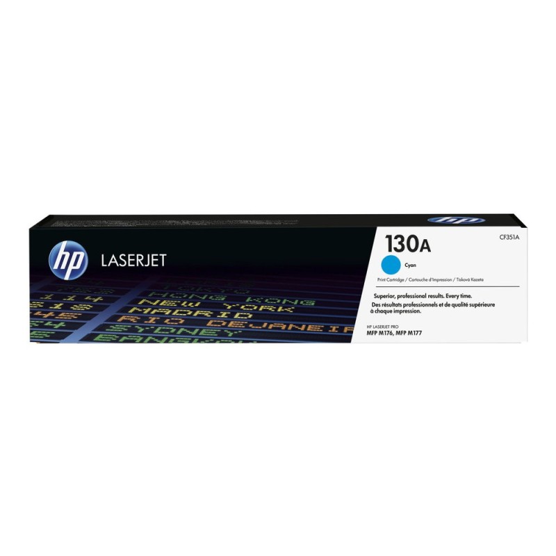HP 130A Cyan LJ Toner Cart, CF351A (1,000 pages)