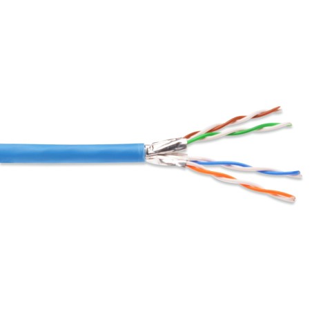 PremiumCord CAT6A FTP Kabel 4x2,drát AWG23,čistá měď 1m LSOH