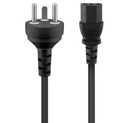 PremiumCord Kabel síťový 230V k počítači 2m se zástrčkou pro Dánsko