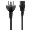 PremiumCord Kabel síťový 230V k počítači 2m se zástrčkou pro Dánsko