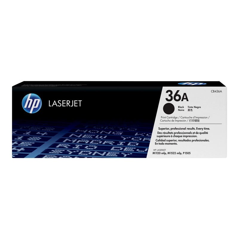 HP 36A Black LJ Toner Cart, CB436A (2,000 pages)