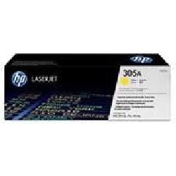 HP 305A Yellow LJ Toner Cart, CE412A (2,600 pages)