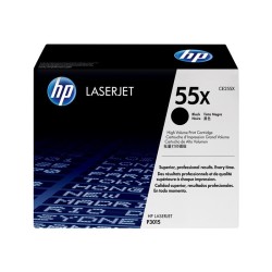 HP 55X Black LJ Toner Cart, CE255X (12,500 pages)