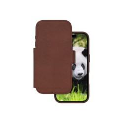 dbramante1928 Lynge - Pouzdro s klopou pro mobilní telefon - kompatibilita s MagSafe - kůže full-grain - dark tan - pro Apple