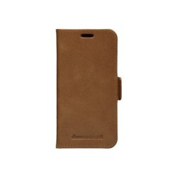 dbramante1928 Copenhagen Slim - Pouzdro s klopou pro mobilní telefon - kůže full-grain - bronz - 5.4" - pro Apple iPhone 12 mini
