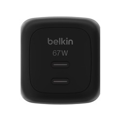 Belkin Boostcharge 67W Dual USB-C LADE/Power Delivery Und PPS Schwarz