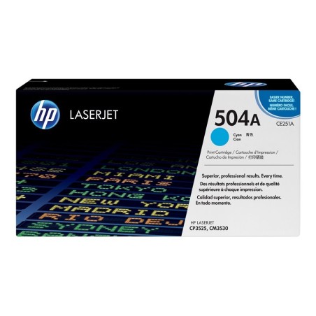 HP originální toner CE251A, HP 504A, cyan, 7000str.