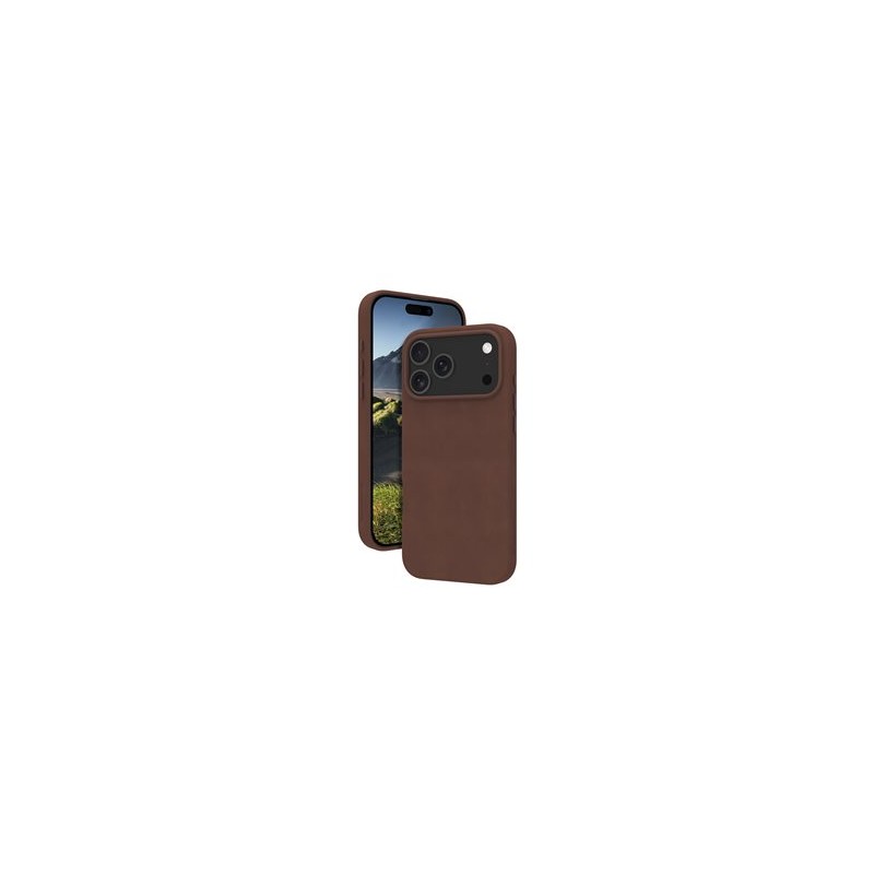 dbramante1928 Roskilde - Zadní kryt pro mobilní telefon - kompatibilita s MagSafe - kůže full-grain - dark tan - pro Apple