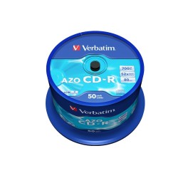 VERBATIM CD-R(50-Pack)Spindle/Crystal/DLP/52x/700MB