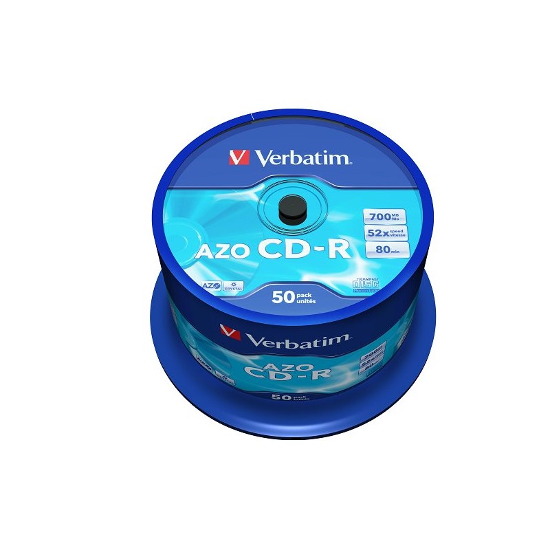 VERBATIM CD-R(50-Pack)Spindle/Crystal/DLP/52x/700MB