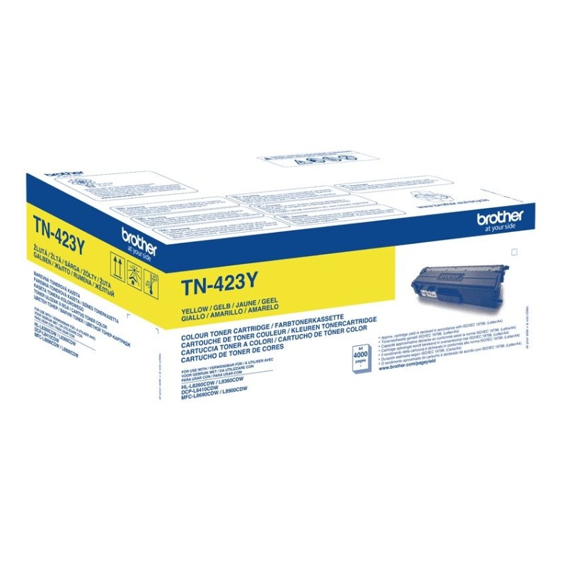 BROTHER Toner TN-423Y pro HL-L8260CDW/HL-L8360CDW/DCP-L8410CDW, 4.000 stran, Yellow