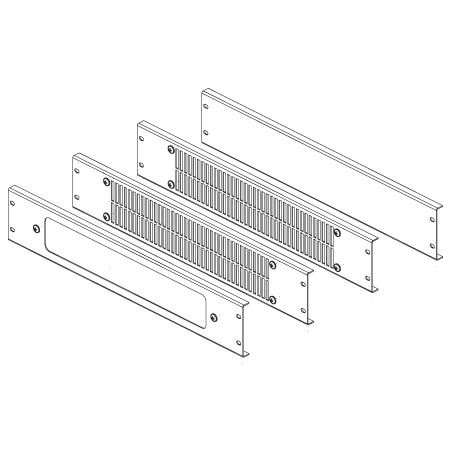 CONTEG Sada panelů s filtrem pro modulární podstavce 80/80, výška 100mm, šedá