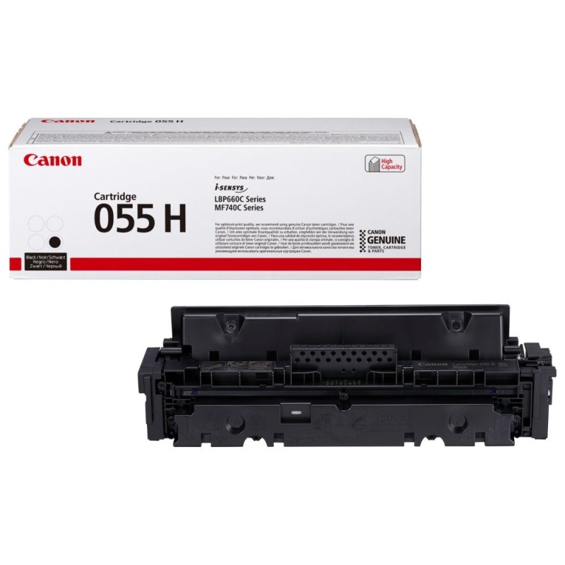 Canon TONER CRG-055H černý pro i-SENSYS LBP663Cdw, LBP664Cx, MF742Cdw, MF744Cdw (7 600 str.)