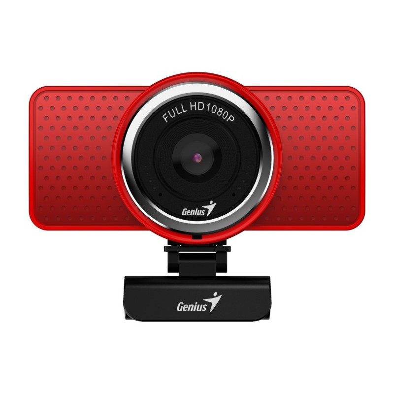 GENIUS webkamera ECam 8000/ červená/ Full HD 1080P/ USB2.0/ mikrofon