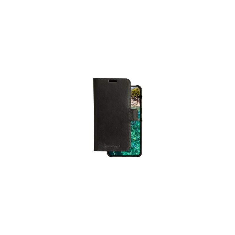 dbramante1928 Lynge - Pouzdro s klopou pro mobilní telefon - pebbled full-grain sustainable leather - černá - pro Samsung