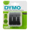 Dymo originální páska do tiskárny štítků, Dymo, S0847730, černý podklad, 3m, 9mm, 3D, 1 blistr/3 ks
