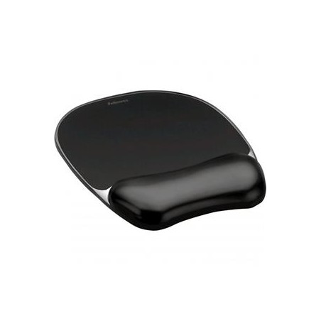 Podložka pod myš a zápěstí Fellowes CRYSTAL gelová černá