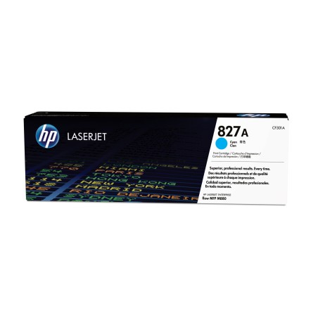 HP 827A Cyan LJ Toner Cart, CF301A (32,000 pages)