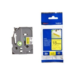 BROTHER TZES641 - kazeta TZ šířky 18mm, extrémně adhesivní lamino TZE-S641, žlutá/černé písmo