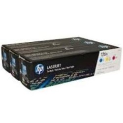 HP 126A CMY 3-pack LJ Toner Cart, CF341A (1,000 / 1,000 / 1,000 pages)