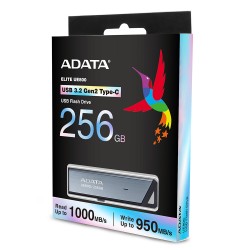 ADATA Flash Disk 256GB UE800, USB 3.2 USB-C, Elite drive, šedá