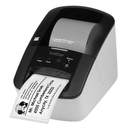 BROTHER tiskárna štítků QL-700 - 62mm, termotisk, USB, Profesionální Tiskárna Štítků