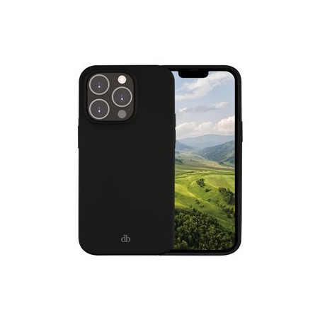 dbramante1928 Costa Rica - Zadní kryt pro mobilní telefon - silikon - noční čerň - pro Apple iPhone 14 Pro