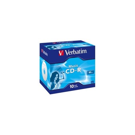 VERBATIM CD-R(10-pack)Audio/Live it!/Colour/Jewel/80Min
