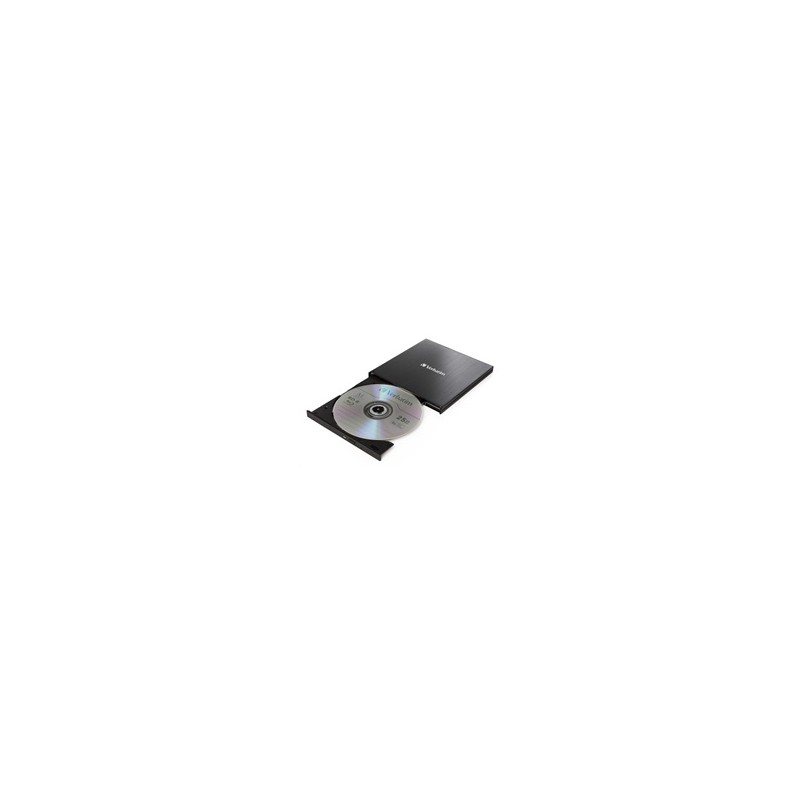 VERBATIM externí mechanika Ultra HD 4K Blu-ray External Slimline Writer (USB 3.1, USB-C) + zdarma 25GB médium +NERO