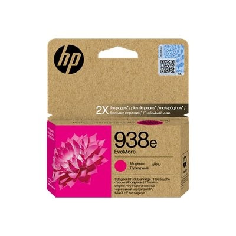 HP 938E EVOMORE MAGENTA/ORIGINAL INK CARTRIDGE 4S6Y0PE LS1