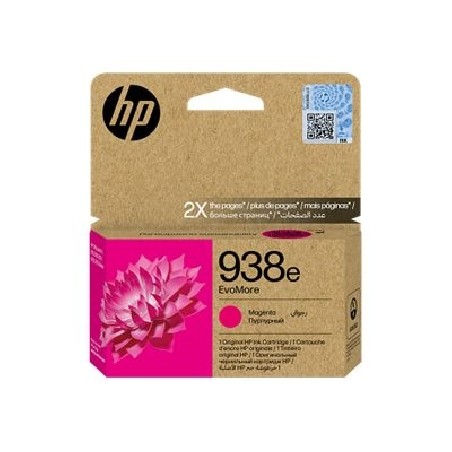 HP 938E EVOMORE MAGENTA/ORIGINAL INK CARTRIDGE 4S6Y0PE LS1