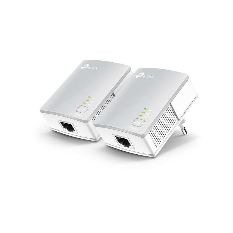 AV600 Powerline Starter Kit KIT: 2× TL-PA4010 SPEED: 600 Mbps Powerline SPEC: Qualcomm CPU, 1× 10/100 Mbps Ports, Wall P